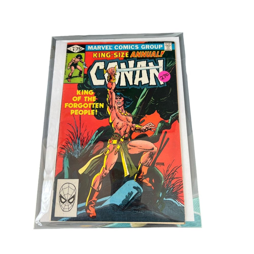 Vintage Marvel Conan King Size Annual Comic Book #6 1981